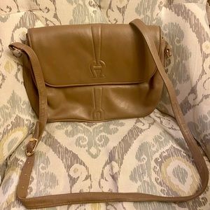 Etienne Aigner Leather vintage crossbody bag purse.